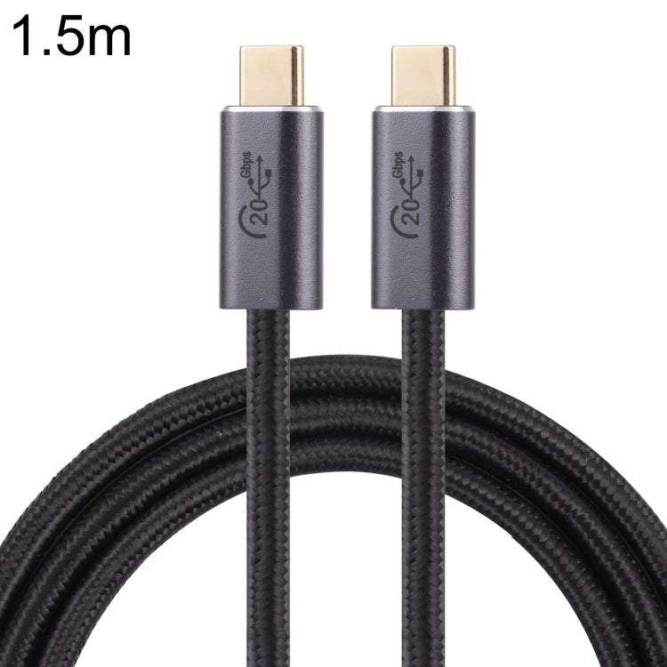 20Gbps USB 3.2 USB-C / Type-C Male to USB-C / Type-C Male Braided Data Cable, 0.5m, 1m, 1.5m, 2m, 3m