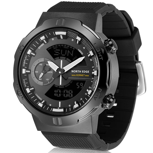 Montre de sport lumineuse pour homme NORTH EDGE HORNET avec double alarme numérique et affichage lumineux, HORNET