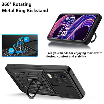 Sliding Camera Design TPU + PC Phone Case, For Samsung Galaxy A22 5G, For OPPO Realme 8 5G