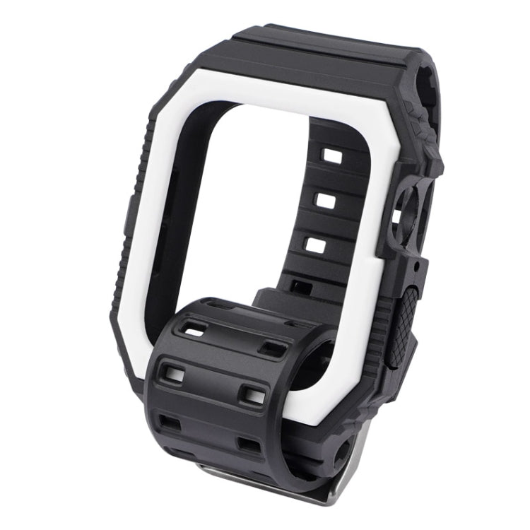 Two-color Integrated Watchband For Apple Watch Series, 7 41mm / 6&SE&5&4 40mm / 3&2&1 38mm, 7 45mm / 6&SE&5&4 44mm / 3&2&1 42mm