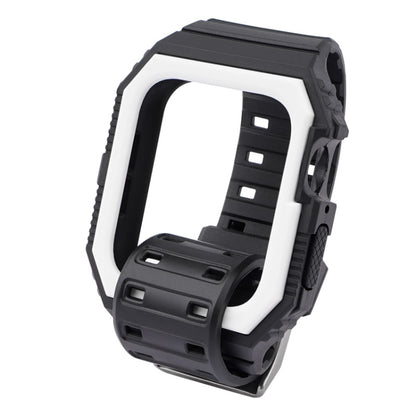 Two-color Integrated Watchband For Apple Watch Series, 7 41mm / 6&SE&5&4 40mm / 3&2&1 38mm, 7 45mm / 6&SE&5&4 44mm / 3&2&1 42mm
