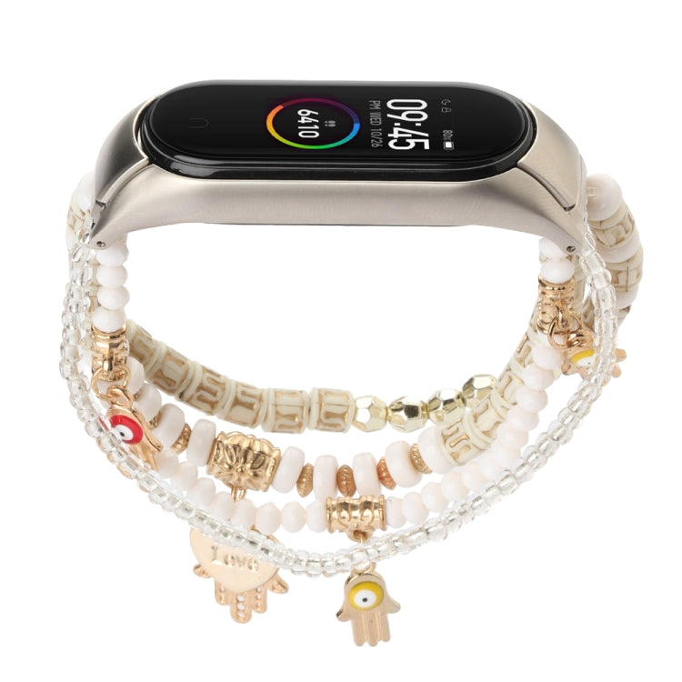 Mori Style Beaded Bracelet Watchband, For Xiaomi Mi Band 3 & 4, For Xiaomi Mi Band 5 & 6
