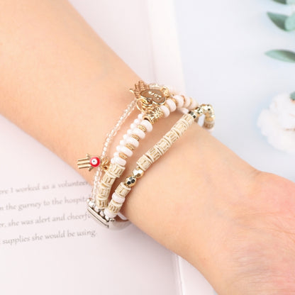 Mori Style Beaded Bracelet Watchband, For Xiaomi Mi Band 3 & 4, For Xiaomi Mi Band 5 & 6