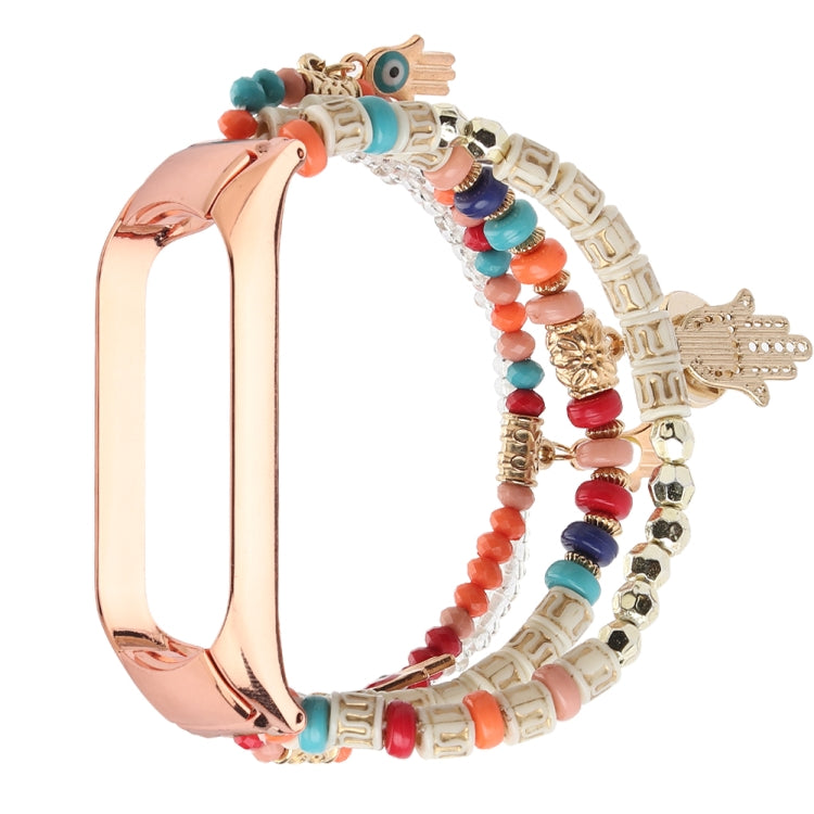 Mori Style Beaded Bracelet Watchband, For Xiaomi Mi Band 3 & 4, For Xiaomi Mi Band 5 & 6