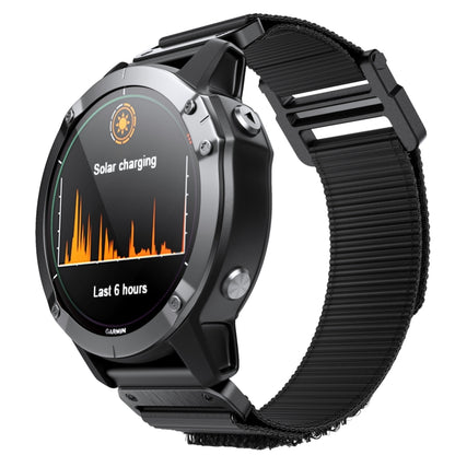 Hook And Loop Fastener Nylon Watchband, For Garmin Fenix 7X