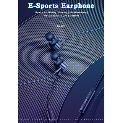 awei ES-180i In-ear E-sports Wired Earphone with Microphone, ES-180i