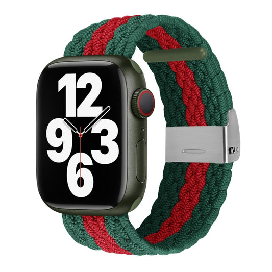 Vertical Texture Braided Watchband For Apple Watch Series, 7 41mm / 6&SE&5&4 40mm / 3&2&1 38mm, 7 45mm / 6&SE&5&4 44mm / 3&2&1 42mm