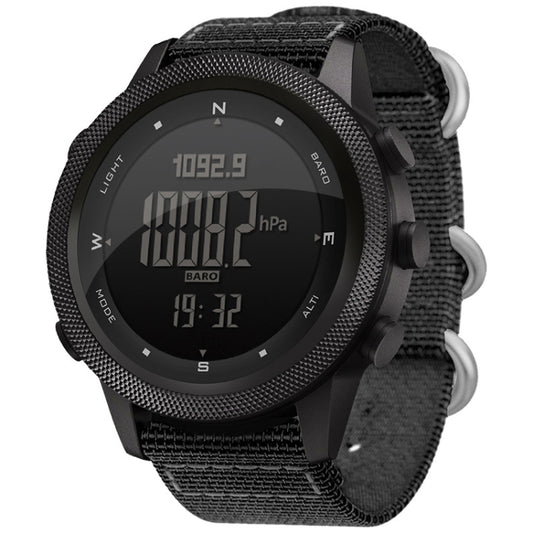 Montre connectée multifonctions étanche NORTH EDGE APACHE-46 pour homme, idéale pour les activités de plein air. Bracelet en nylon.
