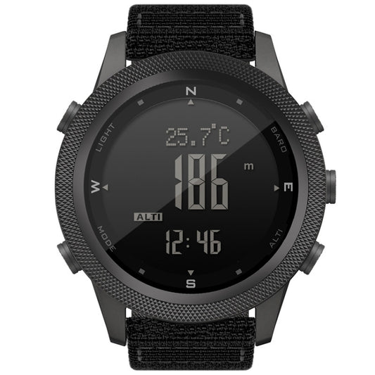 Montre connectée multifonctions étanche NORTH EDGE APACHE-46 pour homme, idéale pour les activités de plein air. Bracelet en nylon.