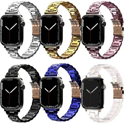 Electroplated Stainless Steel Strap For Apple Watch Series, 7 41mm / 6&SE&5&4 40mm / 3&2&1 38mm, 7 45mm / 6&SE&5&4 44mm / 3&2&1 42mm