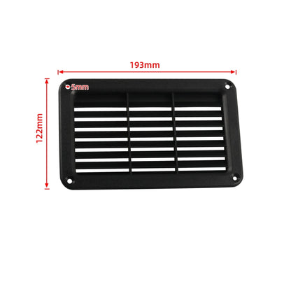 193x122mm RV / Bus Oblique Louver Outlet Panel with Screws, A6789