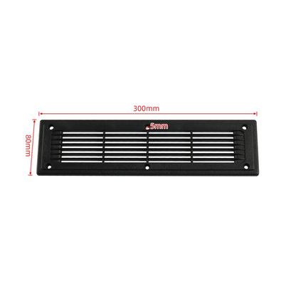 300x80mm RV / Bus Straight Louver Vent with Screws, A6793