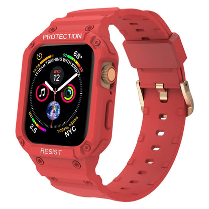 Three-proof Solid Color Integrated Strap For Apple Watch Series, 7 41mm / 6&SE&5&4 40mm / 3&2&1 38mm, 7 45mm / 6&SE&5&4 44mm / 3&2&1 42mm