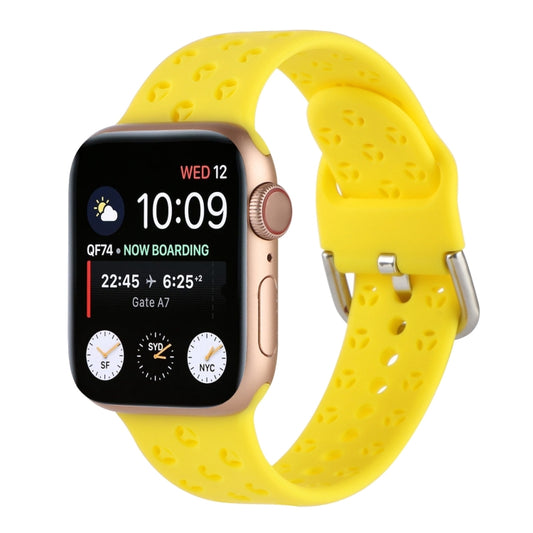 Uitgeholde siliconen horlogeband voor Apple Watch-serie, 7 41 mm / 6 & SE & 5 & 4 40 mm / 3 & 2 & 1 38 mm, 7 45 mm / 6 & SE & 5 & 4 44 mm / 3 & 2 & 1 42 mm