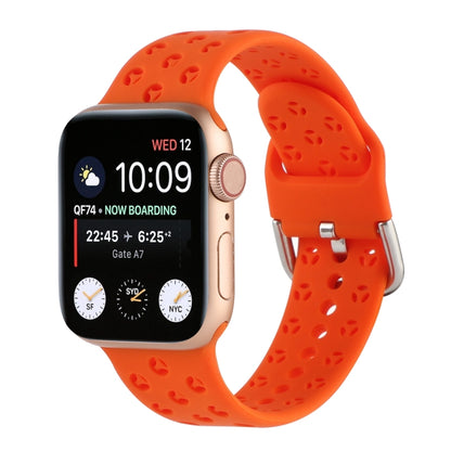 Hollow Out Silicone Watchband For Apple Watch Series, 7 41mm / 6&SE&5&4 40mm / 3&2&1 38mm, 7 45mm / 6&SE&5&4 44mm / 3&2&1 42mm