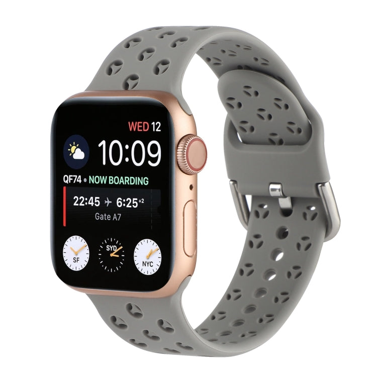 Hollow Out Silicone Watchband For Apple Watch Series, 7 41mm / 6&SE&5&4 40mm / 3&2&1 38mm, 7 45mm / 6&SE&5&4 44mm / 3&2&1 42mm