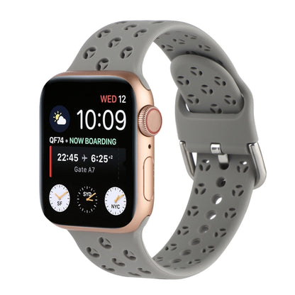 Hollow Out Silicone Watchband For Apple Watch Series, 7 41mm / 6&SE&5&4 40mm / 3&2&1 38mm, 7 45mm / 6&SE&5&4 44mm / 3&2&1 42mm
