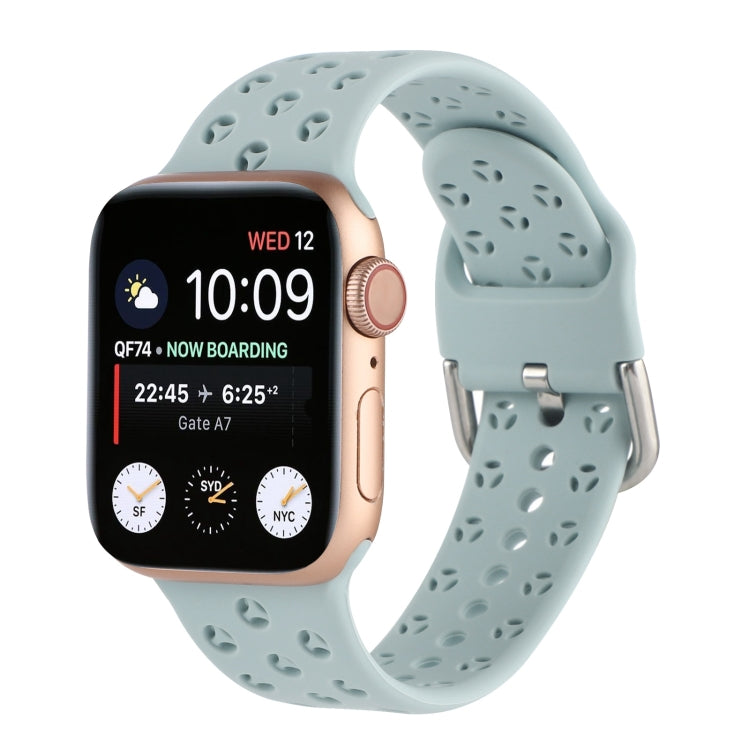 Hollow Out Silicone Watchband For Apple Watch Series, 7 41mm / 6&SE&5&4 40mm / 3&2&1 38mm, 7 45mm / 6&SE&5&4 44mm / 3&2&1 42mm