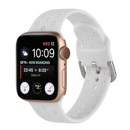 Hollow Out Silicone Watchband For Apple Watch Series, 7 41mm / 6&SE&5&4 40mm / 3&2&1 38mm, 7 45mm / 6&SE&5&4 44mm / 3&2&1 42mm
