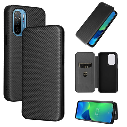 Carbon Fiber Texture Magnetic Horizontal Flip PU Phone Case, For OPPO Realme 9i / A36, For Blackview A55, For Ulefone Note 13P, For Samsung Galaxy A23 5G