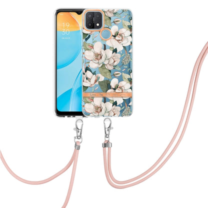 Flowers Series TPU Phone Case with Lanyard, For OPPO A15 / A15S, For OPPO A55 5G / A53S 5G / A54 4G / A16 / A54S 4G, For OPPO A74 5G / A93 5G / A54 5G / A93S 5G, For OPPO A94 5G, For OPPO Realme 8i, For OPPO Reno6 5G, For OPPO Reno6 Pro+ 5G