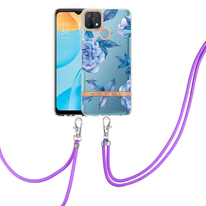 Flowers Series TPU Phone Case with Lanyard, For OPPO A15 / A15S, For OPPO A55 5G / A53S 5G / A54 4G / A16 / A54S 4G, For OPPO A74 5G / A93 5G / A54 5G / A93S 5G, For OPPO A94 5G, For OPPO Realme 8i, For OPPO Reno6 5G, For OPPO Reno6 Pro+ 5G