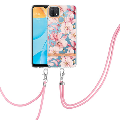 Flowers Series TPU Phone Case with Lanyard, For OPPO A15 / A15S, For OPPO A55 5G / A53S 5G / A54 4G / A16 / A54S 4G, For OPPO A74 5G / A93 5G / A54 5G / A93S 5G, For OPPO A94 5G, For OPPO Realme 8i, For OPPO Reno6 5G, For OPPO Reno6 Pro+ 5G
