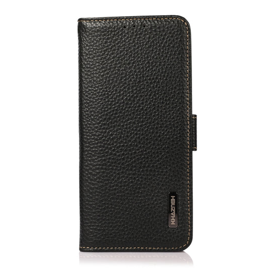 KHAZNEH Side-Magnetic Litchi Genuine Leather RFID Phone Case, For Nokia C20 Plus, For OPPO Reno7 5G / Find X5 Lite, For Xiaomi Redmi Note 11 Pro 5G / 4G Foreign Version, For Xiaomi Redmi Note 11 Pro 5G / 4G                                              ...