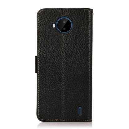 KHAZNEH Side-Magnetic Litchi Genuine Leather RFID Phone Case, For Nokia C20 Plus, For OPPO Reno7 5G / Find X5 Lite, For Xiaomi Redmi Note 11 Pro 5G / 4G Foreign Version, For Xiaomi Redmi Note 11 Pro 5G / 4G                                              ...