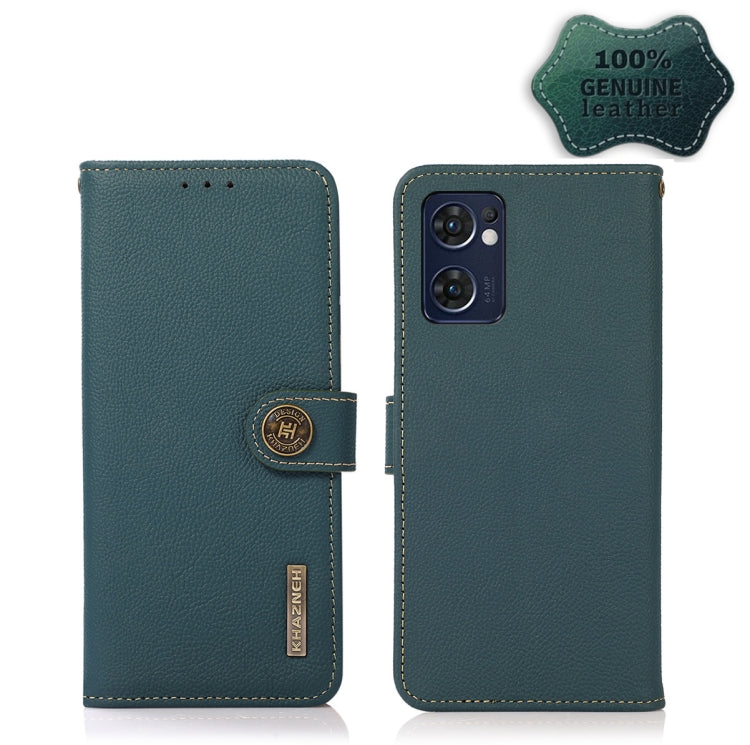 KHAZNEH Custer Genuine Leather RFID Phone Case, For Nokia C20 Plus, For OPPO Reno7 5G / Find X5 Lite, For Xiaomi Redmi Note 11 Pro 5G / 4G