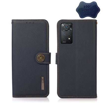 KHAZNEH Custer Genuine Leather RFID Phone Case, For Nokia C20 Plus, For OPPO Reno7 5G / Find X5 Lite, For Xiaomi Redmi Note 11 Pro 5G / 4G