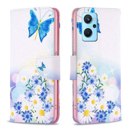 Colored Drawing Pattern Leather Phone Case, For OPPO A36 / Realme 9i, For OPPO Realme 9 Pro+