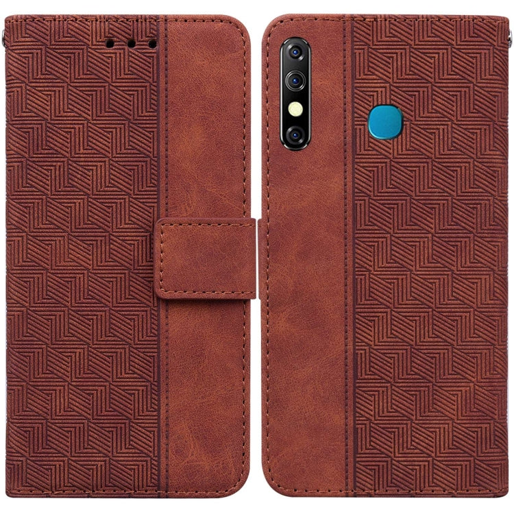 Geometric Embossed Leather Phone Case, For Infinix Hot 8 X650 CC7, For Infinix Hot 9 X655C / Note 7 Lite, For Infinix Hot 10 Play / Smart 5 India, For Infinix Hot 10s / Hot 10T, For Infinix Note 7 X690, For Infinix Smart 5 X657 / Hot 10 Lite           ...