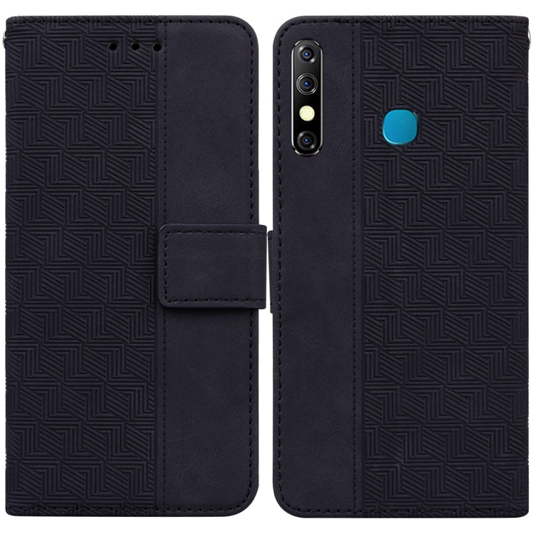 Geometric Embossed Leather Phone Case, For Infinix Hot 8 X650 CC7, For Infinix Hot 9 X655C / Note 7 Lite, For Infinix Hot 10 Play / Smart 5 India, For Infinix Hot 10s / Hot 10T, For Infinix Note 7 X690, For Infinix Smart 5 X657 / Hot 10 Lite           ...