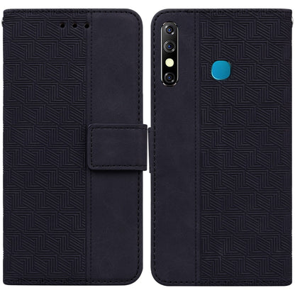 Geometric Embossed Leather Phone Case, For Infinix Hot 8 X650 CC7, For Infinix Hot 9 X655C / Note 7 Lite, For Infinix Hot 10 Play / Smart 5 India, For Infinix Hot 10s / Hot 10T, For Infinix Note 7 X690, For Infinix Smart 5 X657 / Hot 10 Lite           ...