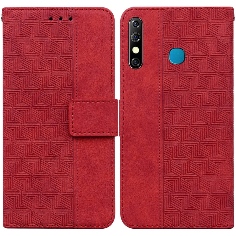 Geometric Embossed Leather Phone Case, For Infinix Hot 8 X650 CC7, For Infinix Hot 9 X655C / Note 7 Lite, For Infinix Hot 10 Play / Smart 5 India, For Infinix Hot 10s / Hot 10T, For Infinix Note 7 X690, For Infinix Smart 5 X657 / Hot 10 Lite           ...