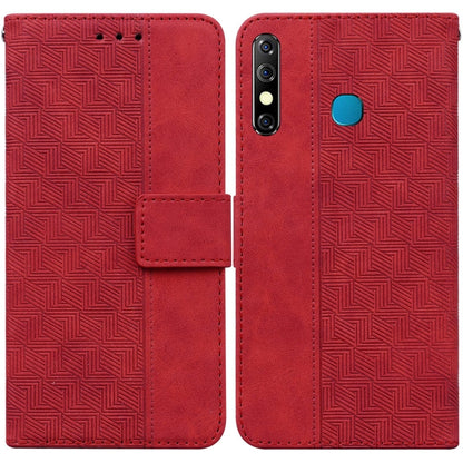 Geometric Embossed Leather Phone Case, For Infinix Hot 8 X650 CC7, For Infinix Hot 9 X655C / Note 7 Lite, For Infinix Hot 10 Play / Smart 5 India, For Infinix Hot 10s / Hot 10T, For Infinix Note 7 X690, For Infinix Smart 5 X657 / Hot 10 Lite           ...