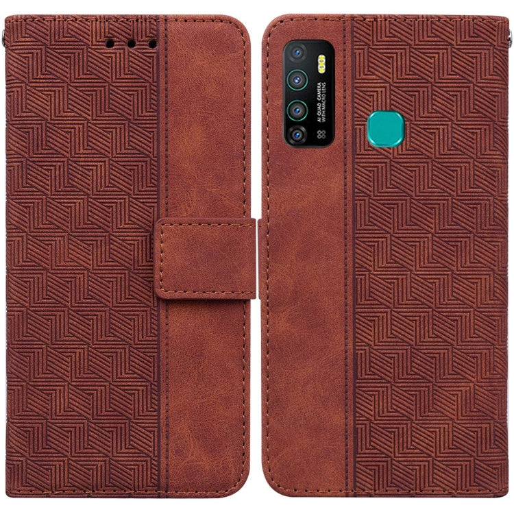 Geometric Embossed Leather Phone Case, For Infinix Hot 8 X650 CC7, For Infinix Hot 9 X655C / Note 7 Lite, For Infinix Hot 10 Play / Smart 5 India, For Infinix Hot 10s / Hot 10T, For Infinix Note 7 X690, For Infinix Smart 5 X657 / Hot 10 Lite           ...
