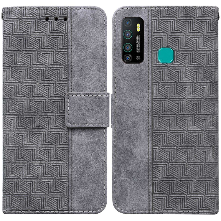 Geometric Embossed Leather Phone Case, For Infinix Hot 8 X650 CC7, For Infinix Hot 9 X655C / Note 7 Lite, For Infinix Hot 10 Play / Smart 5 India, For Infinix Hot 10s / Hot 10T, For Infinix Note 7 X690, For Infinix Smart 5 X657 / Hot 10 Lite           ...
