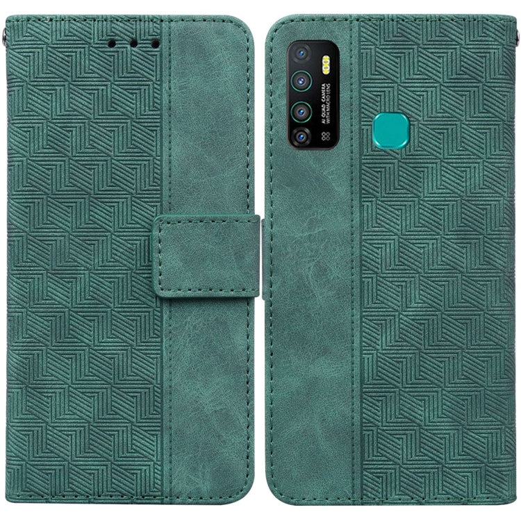 Geometric Embossed Leather Phone Case, For Infinix Hot 8 X650 CC7, For Infinix Hot 9 X655C / Note 7 Lite, For Infinix Hot 10 Play / Smart 5 India, For Infinix Hot 10s / Hot 10T, For Infinix Note 7 X690, For Infinix Smart 5 X657 / Hot 10 Lite           ...