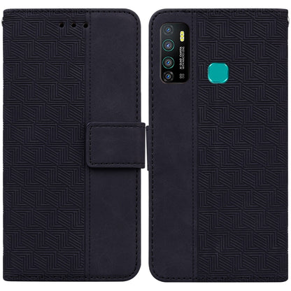 Geometric Embossed Leather Phone Case, For Infinix Hot 8 X650 CC7, For Infinix Hot 9 X655C / Note 7 Lite, For Infinix Hot 10 Play / Smart 5 India, For Infinix Hot 10s / Hot 10T, For Infinix Note 7 X690, For Infinix Smart 5 X657 / Hot 10 Lite           ...