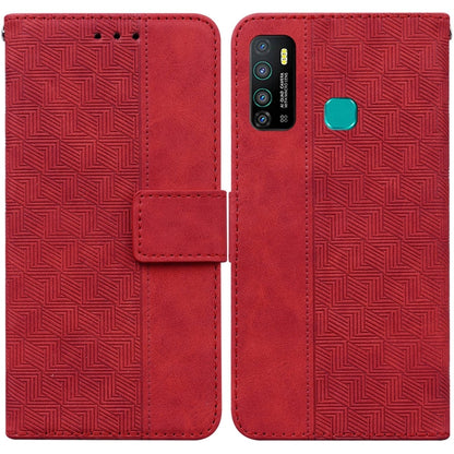 Geometric Embossed Leather Phone Case, For Infinix Hot 8 X650 CC7, For Infinix Hot 9 X655C / Note 7 Lite, For Infinix Hot 10 Play / Smart 5 India, For Infinix Hot 10s / Hot 10T, For Infinix Note 7 X690, For Infinix Smart 5 X657 / Hot 10 Lite           ...
