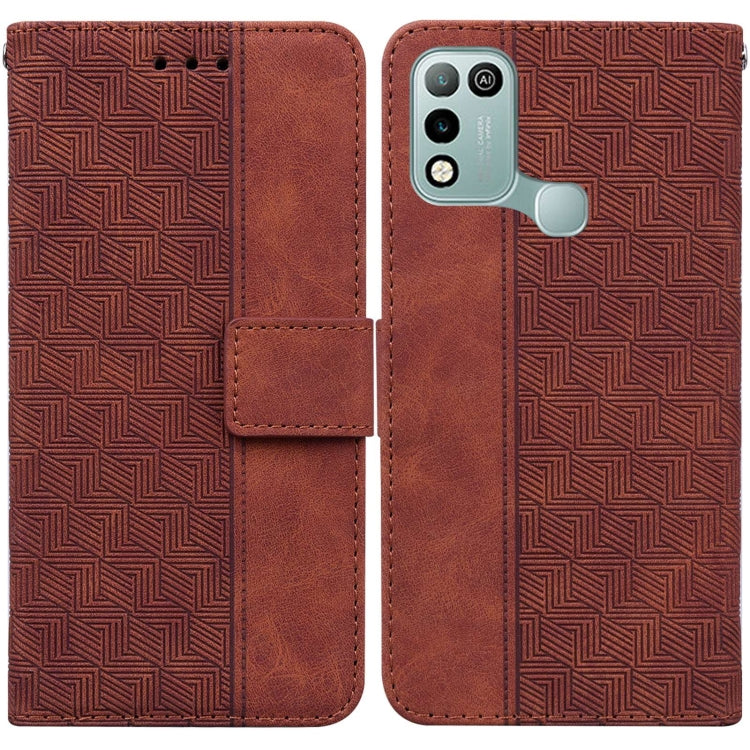 Geometric Embossed Leather Phone Case, For Infinix Hot 8 X650 CC7, For Infinix Hot 9 X655C / Note 7 Lite, For Infinix Hot 10 Play / Smart 5 India, For Infinix Hot 10s / Hot 10T, For Infinix Note 7 X690, For Infinix Smart 5 X657 / Hot 10 Lite           ...
