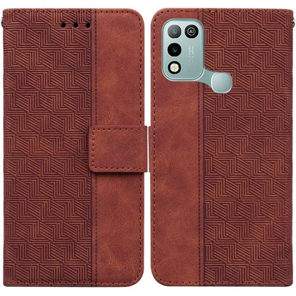 Geometric Embossed Leather Phone Case, For Infinix Hot 8 X650 CC7, For Infinix Hot 9 X655C / Note 7 Lite, For Infinix Hot 10 Play / Smart 5 India, For Infinix Hot 10s / Hot 10T, For Infinix Note 7 X690, For Infinix Smart 5 X657 / Hot 10 Lite           ...