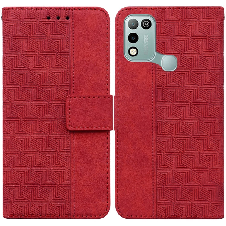 Geometric Embossed Leather Phone Case, For Infinix Hot 8 X650 CC7, For Infinix Hot 9 X655C / Note 7 Lite, For Infinix Hot 10 Play / Smart 5 India, For Infinix Hot 10s / Hot 10T, For Infinix Note 7 X690, For Infinix Smart 5 X657 / Hot 10 Lite           ...