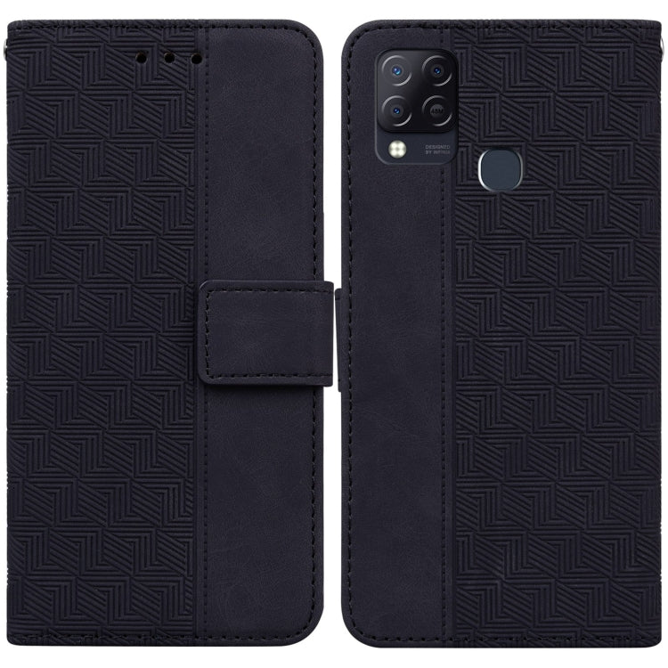 Geometric Embossed Leather Phone Case, For Infinix Hot 8 X650 CC7, For Infinix Hot 9 X655C / Note 7 Lite, For Infinix Hot 10 Play / Smart 5 India, For Infinix Hot 10s / Hot 10T, For Infinix Note 7 X690, For Infinix Smart 5 X657 / Hot 10 Lite           ...