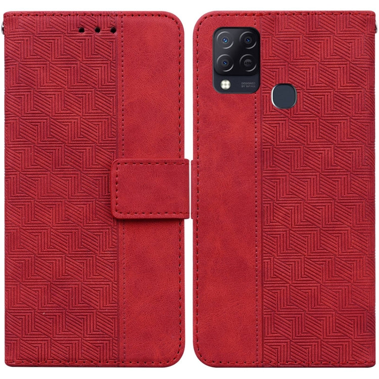 Geometric Embossed Leather Phone Case, For Infinix Hot 8 X650 CC7, For Infinix Hot 9 X655C / Note 7 Lite, For Infinix Hot 10 Play / Smart 5 India, For Infinix Hot 10s / Hot 10T, For Infinix Note 7 X690, For Infinix Smart 5 X657 / Hot 10 Lite           ...