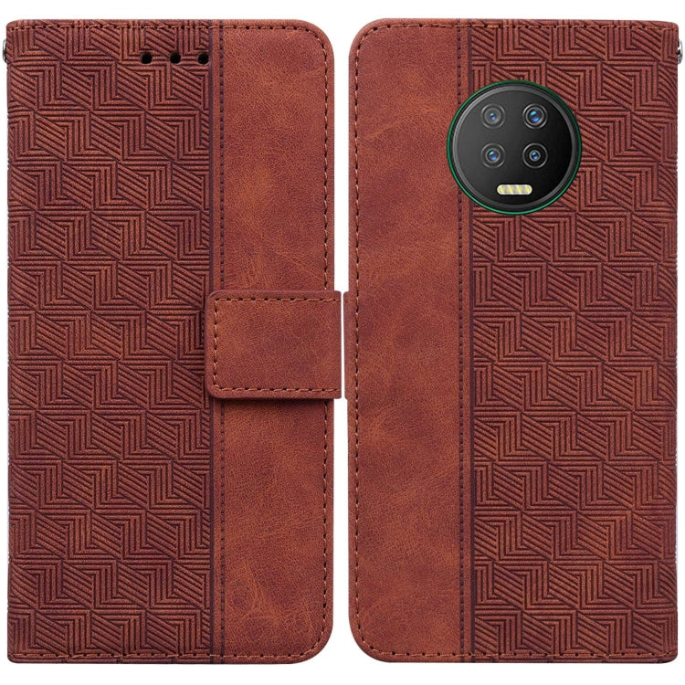 Geometric Embossed Leather Phone Case, For Infinix Hot 8 X650 CC7, For Infinix Hot 9 X655C / Note 7 Lite, For Infinix Hot 10 Play / Smart 5 India, For Infinix Hot 10s / Hot 10T, For Infinix Note 7 X690, For Infinix Smart 5 X657 / Hot 10 Lite           ...