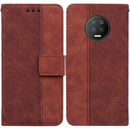 Geometric Embossed Leather Phone Case, For Infinix Hot 8 X650 CC7, For Infinix Hot 9 X655C / Note 7 Lite, For Infinix Hot 10 Play / Smart 5 India, For Infinix Hot 10s / Hot 10T, For Infinix Note 7 X690, For Infinix Smart 5 X657 / Hot 10 Lite           ...