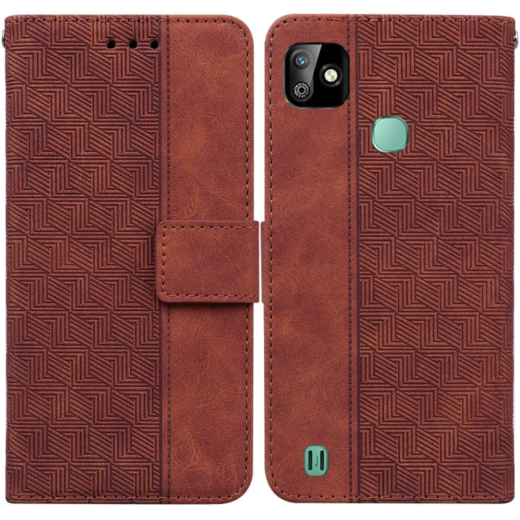 Geometric Embossed Leather Phone Case, For Infinix Hot 8 X650 CC7, For Infinix Hot 9 X655C / Note 7 Lite, For Infinix Hot 10 Play / Smart 5 India, For Infinix Hot 10s / Hot 10T, For Infinix Note 7 X690, For Infinix Smart 5 X657 / Hot 10 Lite           ...